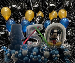 May the 4th Be With You! ⭐
We love building Star Wars theme balloon decor! Do you know someone who would love a Stars Wars themed party?!

#balloons #balloondecor #balloonstylist #supportsmallbusiness #balloonslakeland #balloonsorlando #balloonarch #birthdayballoons #balloonstampa #balloonsdaytona #balloonslakemary #balloonmarquee #organicballoondecor #balloonswag #birthdaypartyideas #balloondelivery #graduationpartyideas #graduationballoons #eventdecorations